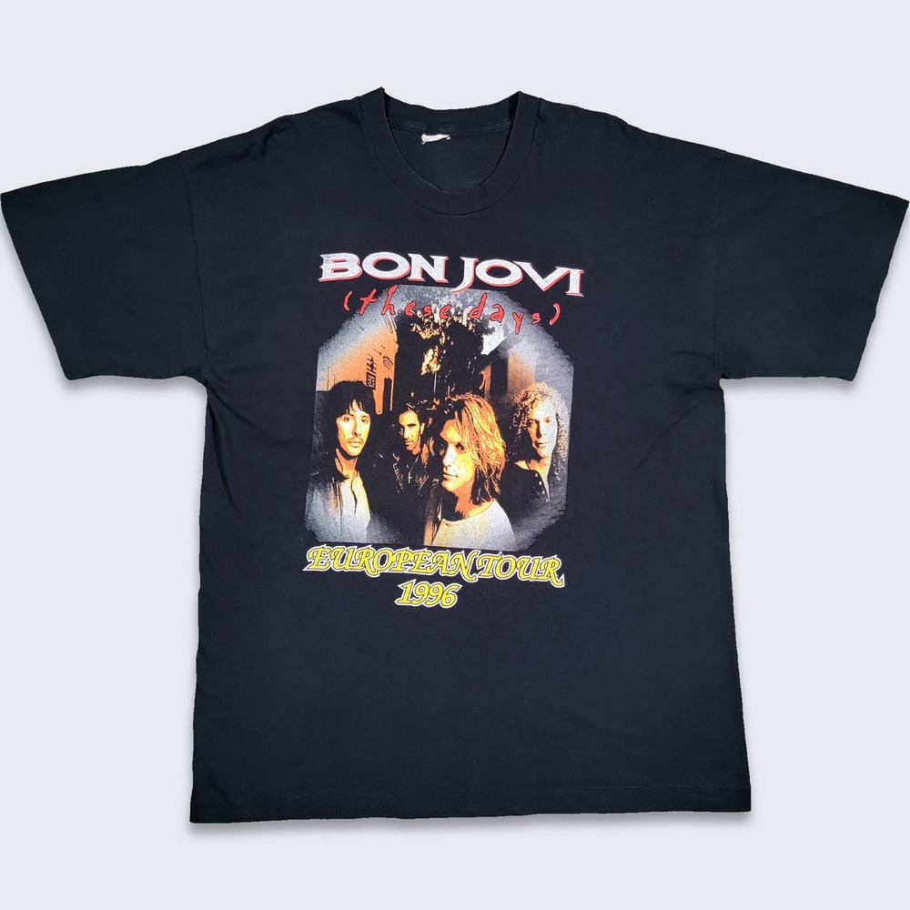 Bon Jovi Vintage 90s These Days European Tour T-Shirt